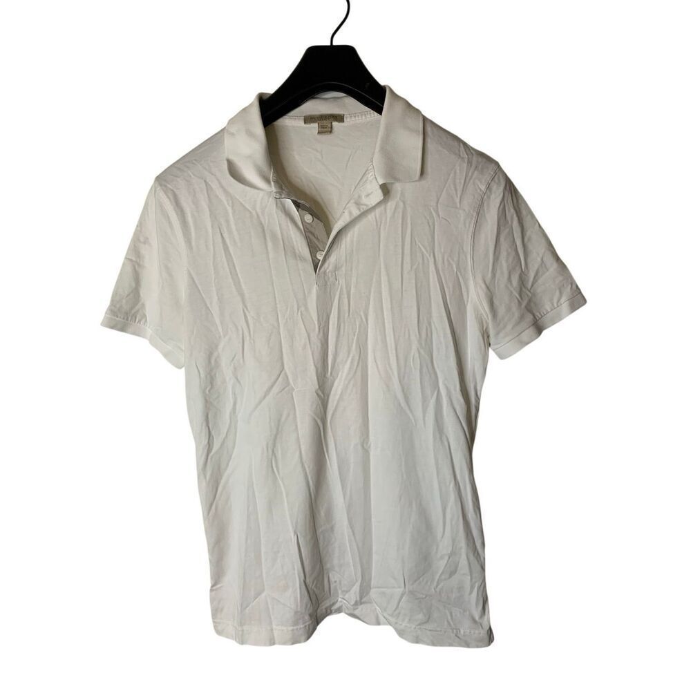 Burberry polo white men's size medium